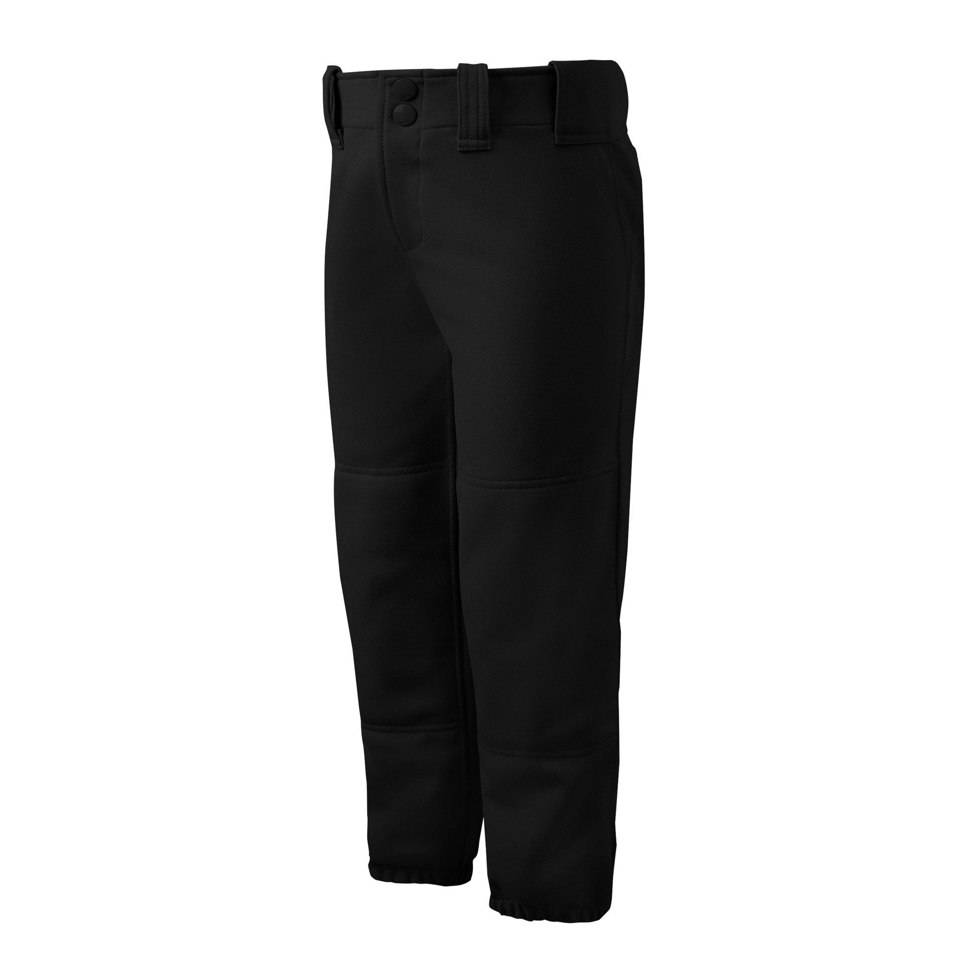 Mizuno Girls' Select Belted Softball Pant - BLACK